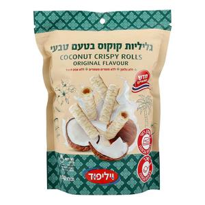 גליליות קוקוס בטעם טבעי 140גרם