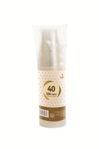 כוס בירה 330מל 40 יח