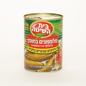 מלפפונים גדולים בחומץ – 7–9 מלפפונים בקופסה