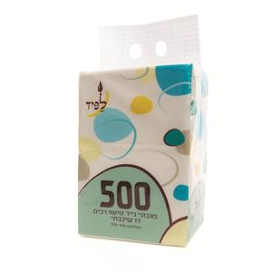 מארז חמישייה טישו 500 דף